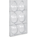 Stampo uova 70 g, in policarbonato con 6 impronte di altezza 105 mm e larghezza 70 mm