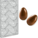 Stampo uova "ovetto Kinder" 35/40 g, in policarbonato con 10 impronte di altezza 88 mm e diametro 56 mm