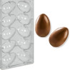 Stampo uova "ovetto Kinder" 35/40 g, in policarbonato con 10 impronte di altezza 88 mm e diametro 56 mm