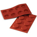 Stampo in silicone Flan per 8 tortine dal diametro di 6 cm di Silikomart