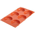 Stampo in silicone Flan per 6 tortine dal diametro di 8 cm da Silikomart