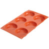 Stampo in silicone Flan per 6 tortine dal diametro di 8 cm da Silikomart