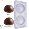 Stampo Cioccolato Sfera da 250 g di diametro 148 mm in policarbonato professionale