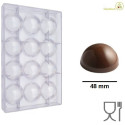 Stampo Cioccolato Sfera da 20 g di diametro 48 mm in policarbonato professionale