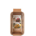 Stampo Plumcake Piccolo in in metallo antiaderente rose gold line da 18,5 x 11,5 x h 6,5 cm da Decora