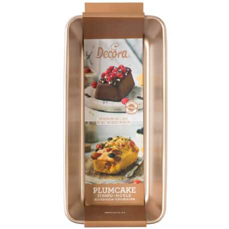 Stampo Plumcake Grande in in metallo antiaderente rose gold line da 29,5 x 14,8 x h 6,5 cm da Decora Stampo Plumcake Grande in in metallo antiaderente rose gold line da 29,5 x 14,8 x h 6,5 cm da Decora