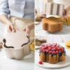 Angel food fiore lo stampo chiffon cake fiore in metallo antiaderente rose gold line Decora Angel food fiore lo stampo chiffon cake fiore in metallo antiaderente rose gold line Decora