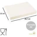 100 Fogli di ostia sottili formato A4 da 21 x 29,7 cm 65 g, da Decora