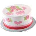 Vassoio sottotorta Tondo argento 18 cm h 1,2 cm da Silikomart