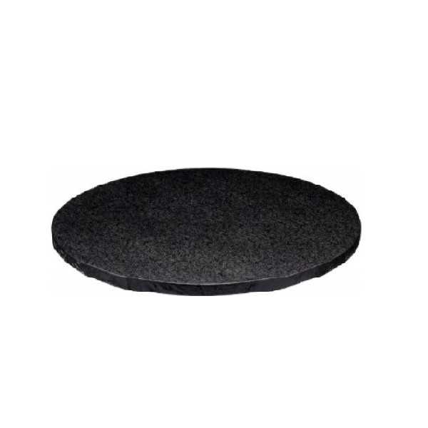 Base nera per torta o vassoio sotto-torta tondo nero, cakeboard nero diametro 20 cm da Silikomart