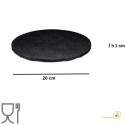 Base nera per torta o vassoio sotto-torta tondo nero, cakeboard nero diametro 20 cm da Silikomart