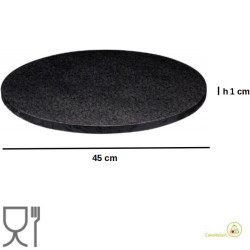 Da ø20 a ø45 cm sottotorta cartone nero tondo Silikomart vassoio torta rigido h1 cm