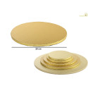 Vassoio sotto-torta forma tonda color dorato di diametro 20 cm da Decora