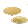 Vassoio sotto-torta forma tonda color dorato di diametro 20 cm da Decora