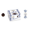 Vassoio Cadeaux Twist Fabbri 500 g: confetti con incarto Twist bianco Maxtris, con amarena e cioccolato fondente