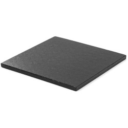 Sottotorta Rigido Quadrato Nero Silikomart – Spessore 1 cm, Formati 20×20 / 45×45 cm