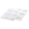Stampo Paradis 37 Stampo in silicone bianco per 6 forme Paradis da 7 cm da Silikomart Stampo Paradis 37 Stampo in silicone bianco per 6 forme Paradis da 7 cm da Silikomart