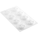 Stampo Cocoa 35 stampo in silicone per 8 forme Fave di Cacao di 7 cm di Silikomart
