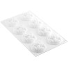 Stampo Cocoa 35 stampo in silicone per 8 forme Fave di Cacao di 7 cm di Silikomart Stampo Cocoa 35 stampo in silicone per 8 forme Fave di Cacao di 7 cm di Silikomart
