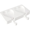 Stampo Heart-IC, kit 2 stampi per gelato Cuore o Heart-IC in silicone da Silikomart