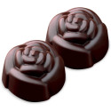 Rose: stampo in silicone per 15 cioccolatini rose di diametro 2,8 cm ed altezza 1,8 cm da Silikomart