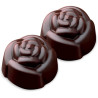 Rose: stampo in silicone per 15 cioccolatini rose di diametro 2,8 cm ed altezza 1,8 cm da Silikomart