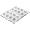 Set stampi Gelati Mini Biscotto a Disco o Mini Discotto in silicone bianco con vassoio da Silikomart Set stampi Gelati Mini Biscotto a Disco o Mini Discotto in silicone bianco con vassoio da Silikomart