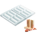 Slim Silikomart: stampo silicone gelato biscotto sottile su vassoio