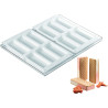 Slim Silikomart: stampo silicone gelato biscotto sottile su vassoio Slim Silikomart: stampo silicone gelato biscotto sottile su vassoio