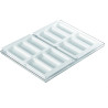 Slim Silikomart: stampo silicone gelato biscotto sottile su vassoio Slim Silikomart: stampo silicone gelato biscotto sottile su vassoio