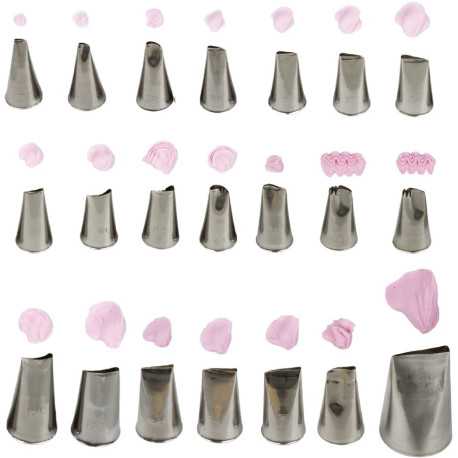 Bocchette o cornetti Petali vare forme in acciaio inox da Decora Bocchette o cornetti Petali vare forme in acciaio inox da Decora