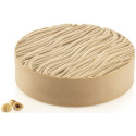 Kit Levante 1200 Silikomart stampo silicone tondo ø18xh5 cm con tappetino decoro sabbia