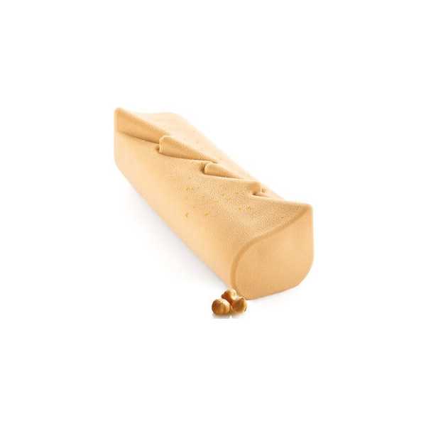 Stampo Winter Pine, tronchetto pino invernale 25x8,3 cm h 78 mm stampo silicone grigio Silikomart