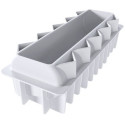 Stampo Winter Pine Tronchetto Pino Invernale 25x8,3 cm h 78 mm Stampo silicone grigio Silikomart
