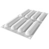 Kit Eclair: stampo Eclair Top accoppiato stampo airplus 11 per basi choux da Silikomart Kit Eclair: stampo Eclair Top accoppiato stampo airplus 11 per basi choux da Silikomart