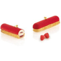 Kit Eclair: stampo Eclair Top accoppiato stampo airplus 11 per basi choux da Silikomart