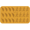 Stampo Eden per 24 Foglie in Silicone giallo da Silikomart Linea Naturae