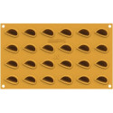 Aglio 4 Silikomart stampo silicone giallo 24 preparazioni spicchi di aglio, linea Naturae