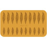 Stampo Piuma in Silicone giallo da Silikomart Linea Naturae Stampo Piuma in Silicone giallo da Silikomart Linea Naturae