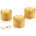 6 stampi ad anello microforati per mini crostatine o mini tortine tonde tarte ring da 5 cm alti 3,5 cm di silikomart