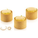 Set 6 anelli microforati per mini crostatine o mini tortine tonde tarte ring round da 5 cm alti 3,5 cm di Silikomart