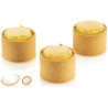 Set 6 anelli microforati per mini crostatine o mini tortine tonde tarte ring round da 5 cm alti 3,5 cm di Silikomart Set 6 anelli microforati per mini crostatine o mini tortine tonde tarte ring round da 5 cm alti 3,5 cm di Silikomart