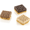 Mauresque Square stampo in silicone 15 mini porzioni quadrate di lato 4 x h 1,6 cm con decori stile Moresco da Silikomart Mauresque Square stampo in silicone 15 mini porzioni quadrate di lato 4 x h 1,6 cm con decori stile Moresco da Silikomart