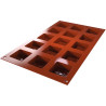 Mauresque Square stampo in silicone 15 mini porzioni quadrate di lato 4 x h 1,6 cm con decori stile Moresco da Silikomart Mauresque Square stampo in silicone 15 mini porzioni quadrate di lato 4 x h 1,6 cm con decori stile Moresco da Silikomart