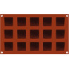Mauresque Square stampo in silicone 15 mini porzioni quadrate di lato 4 x h 1,6 cm con decori stile Moresco da Silikomart Mauresque Square stampo in silicone 15 mini porzioni quadrate di lato 4 x h 1,6 cm con decori stile Moresco da Silikomart