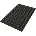 Stampo Florentines SQ050 per 70 cavità da 4,5 h 1 cm, teglia 60x40 in silicone nero da Silikomart