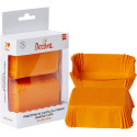 36 Pirottini Arancioni Mini Plum Cake in carta da forno di dimensioni 8 x 5 cm da Decora