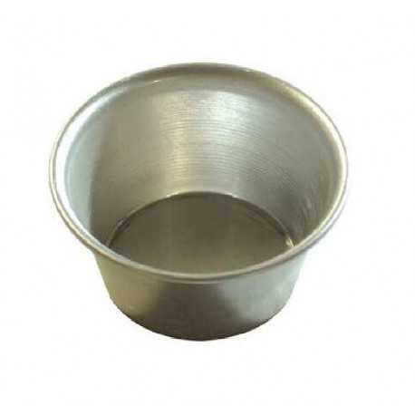 Formina per mini timballo o tipo mini muffin e creme caramel in alluminio da ø7,5xh6 cm Formina per mini timballo o tipo mini muffin e creme caramel in alluminio da ø7,5xh6 cm