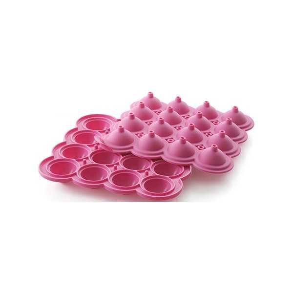 Kit 2 stampi sfera Wonder Pops in silicone da 3 cm di Silikomart