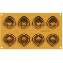 Tortellino 20 Silikomart: stampo silicone giallo 8 preparazioni 5,4 x h 2,2 cm, linea Naturae